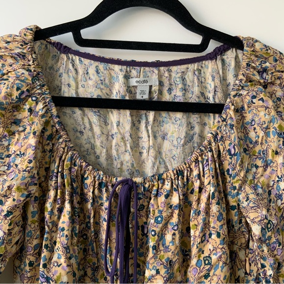 FLORAL MINI DRESS - Picture 4 of 6